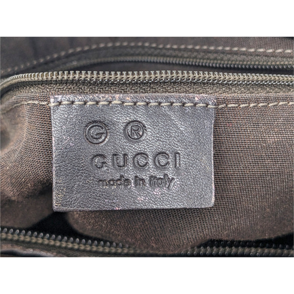 GUCCI Guccissima Leather Embossed GG Black Small Shoulder Bag - Picture 3 of 9